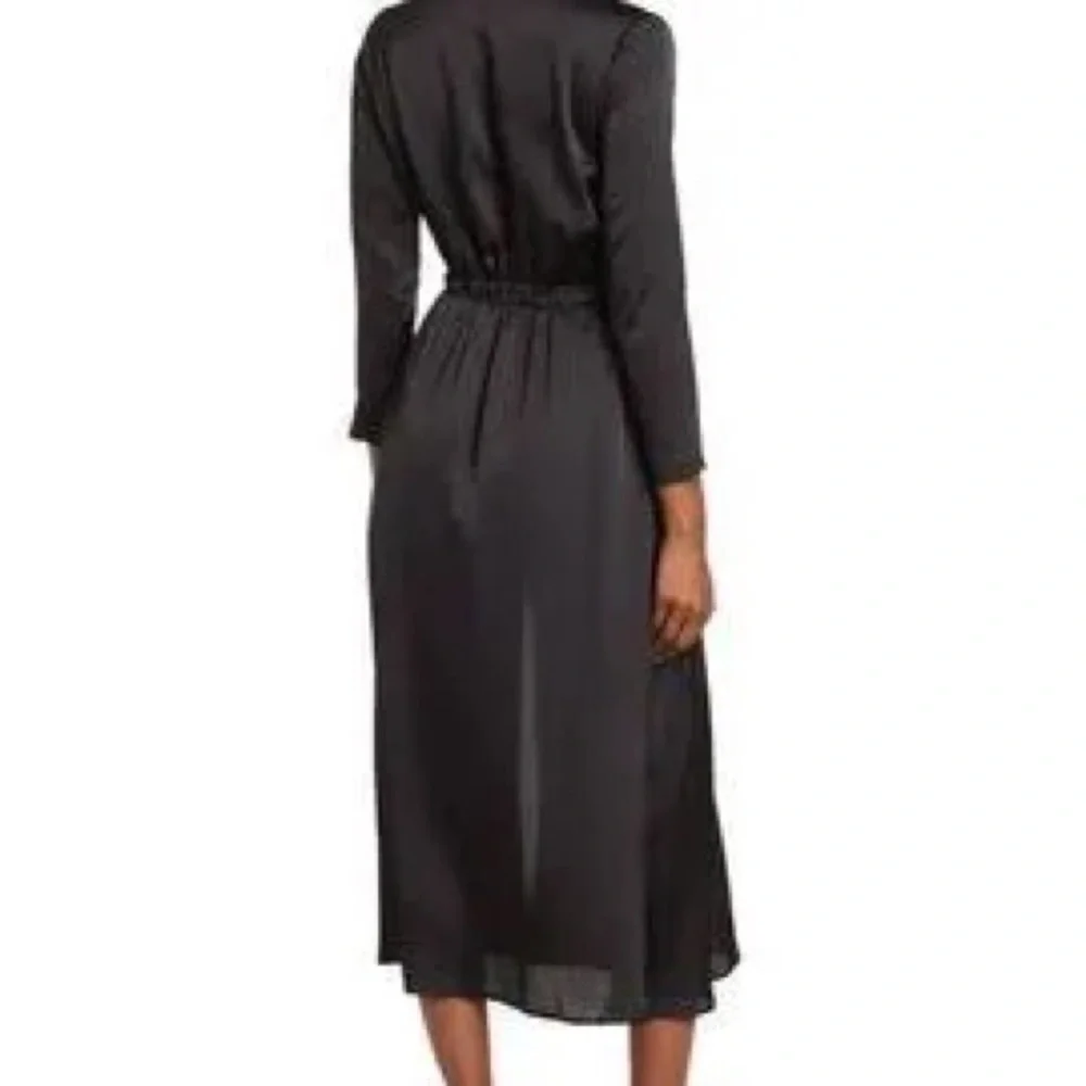 NSR Black Satin Midi Dress - Picture 3 of 8
